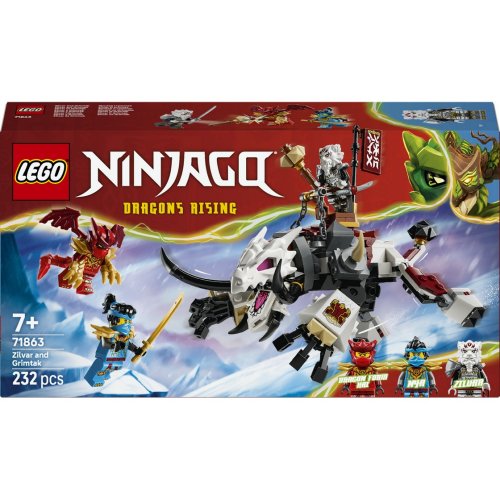 Конструктор Lego Ninjago Зильвар и дракон Гримтак, 232 детали 71863