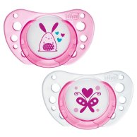 Пустышка Chicco Physio Air латексная от 0 до 6 месяцев, 2шт. (розовая) 75020.11.00.00