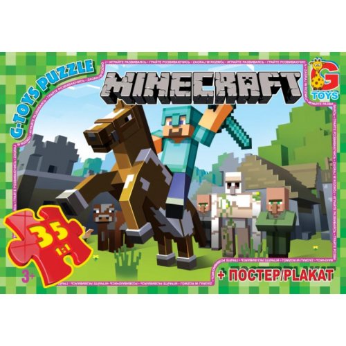 Пазлы ТМ "G-Toys" из серии "Minecraft" (майнкрафт) (MC773)