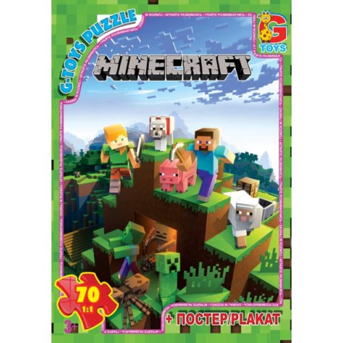 Пазлы ТМ "G-Toys" из серии "Minecraft" (майнкрафт) (MC774)