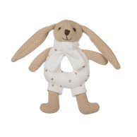 Игрушка-погремушка Canpol babies мягкая Кролик - бежевая 80/201_bei
