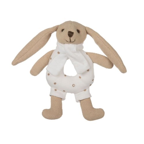 Игрушка-погремушка Canpol babies мягкая Кролик - бежевая 80/201_bei