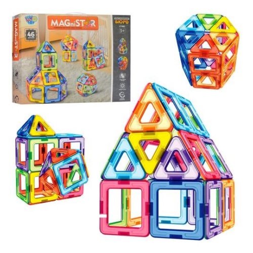 Магнитный конструктор Limo toy Magnistar, 46 деталей LT1002