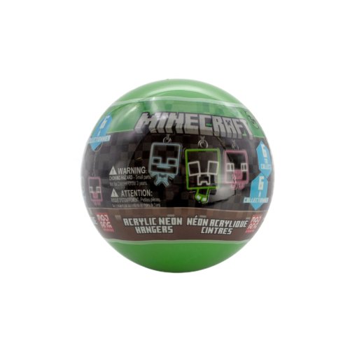 Акриловая фигурка сюрприз Minecraft Майнкрафт с подвеской в капсуле JTMIN-35200