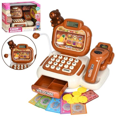 Игровой набор Кассовый аппарат Капибара с эффектами и аксессуарами R999-23A