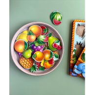 "Вкладыши больше-меньше "Корзинка с фруктами -1" ПСФ044