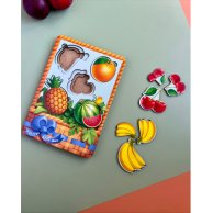 "Вкладыши больше-меньше "Корзинка с фруктами -1" ПСФ044