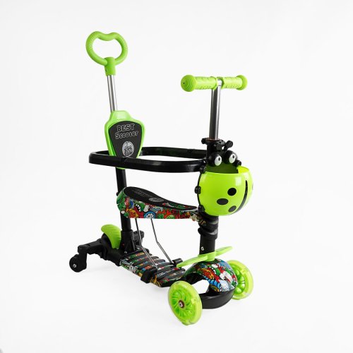 Самокат 5в1 Best Scooter с доп. колесами, подсветкой и бампером LS-72300