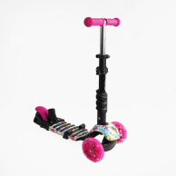 Самокат 5в1 Best Scooter с доп. колесами, подсветкой и бампером LS-78960