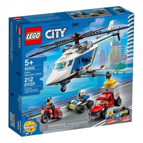 Конструктор Lego City Погоня на полицейском вертолете (60243)