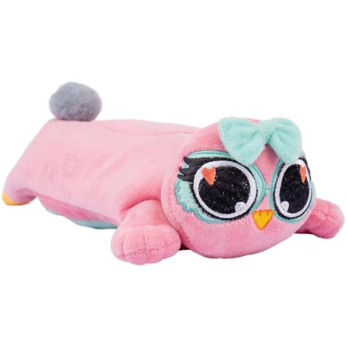 Пенал YES Fluffy Friends сова Салли, розовый 533339