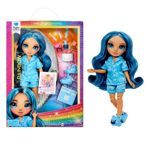 Кукла Rainbow High Junior High PJ Party Скайлер, с аксессуарами 530947
