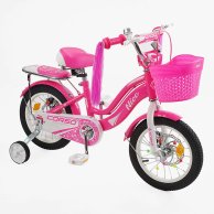 Детский велосипед Corso Nice двухколесный колеса 14 дюймов, розовый NC-14734
