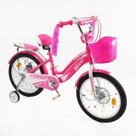 Детский велосипед Corso Nice двухколесный колеса 18 дюймов, розовый NC-18129