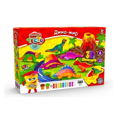 Тесто для лепки Danko Toys Master Do Динозавры, укр TMD-10-04U