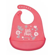 Canpol babies нагрудник силиконовый с карманом Wild Nature (74/023_pin)