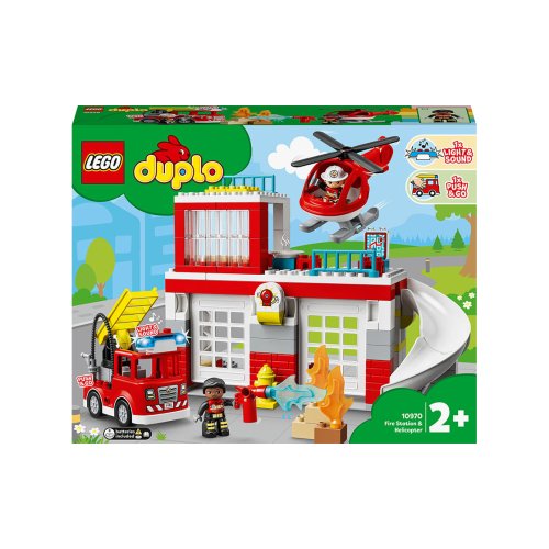Конструктор Lego Duplo Пожарная часть и вертолет, 117 деталей 10970