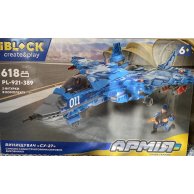 Конструктор IBLOCK Армия "Истребитель СУ-27" 618 деталей PL-921-389