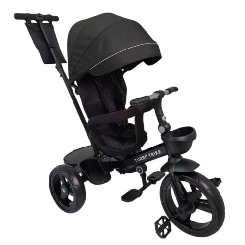 Детский велосипед Turbo Trike с родительской ручкой MT 1001-1 Elegant Black