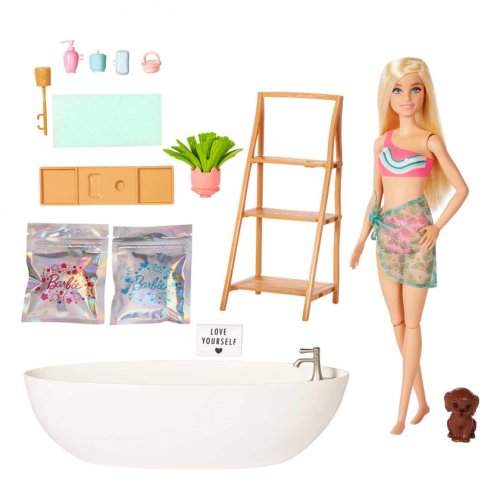 Игровой набор Mattel Barbie Пенная ванна с конфетти HKT92