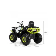 Детский электромобиль Bambi Квадроцикл бело-зеленый M 4081EBLR-1-5