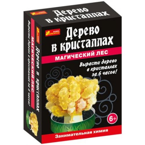 Набор для опытов Дерево в кристаллах (желтое)