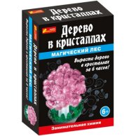 Набор для опытов Дерево в кристаллах (розовое)