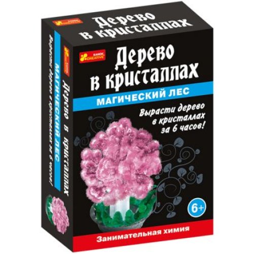 Набор для опытов Дерево в кристаллах (розовое)