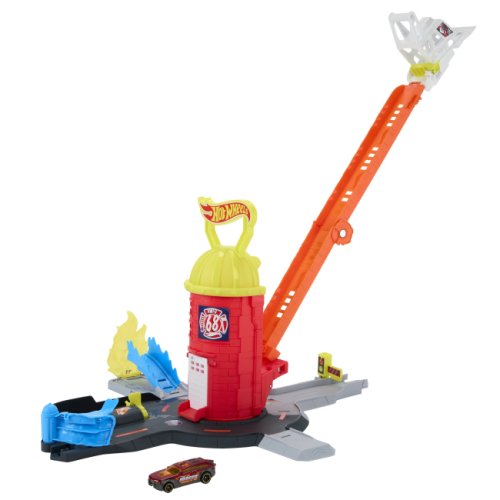 Игровой набор Hot Wheels Пожарно-спасательная суперстанция JHL95