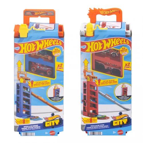 Игровой набор Hot Wheels Гараж со спуском в ассортименте JMJ52