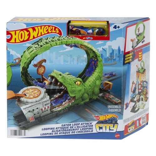 Игровой набор Mattel Атака аллигатора Hot Wheels HKX39