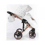 Коляска 2 в 1  универсальная Junama Glow 01 J-G-01 Белый с бронзовым