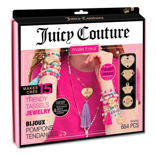 Набор для создания шарм-браслетов Make it Real Juicy Couture: "Модные кисти" MR4415