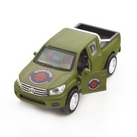 Автомодель TechnoDrive Шевроны Героев Toyota Hilux Красная Калина KM6119
