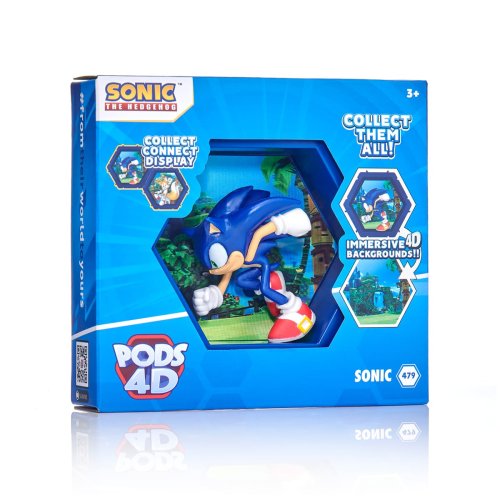 Коллекционная фигурка Wow! Pods 4D Соник Sonic, 10 см SNC-1004-01
