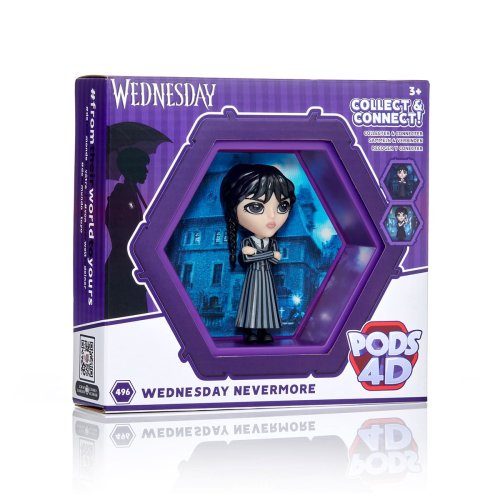 Коллекционная фигурка Wow! Pods 4D Венздей в школьной форме, 10 см WED-1001-01