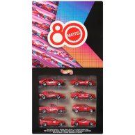 Тематический набор из 8 машинок Hot Wheels 80 лет драйва Mattel JGK09