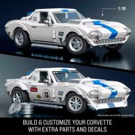 Конструктор Hot Wheels Mattel Brick Shop Elite Машина Corvette Grand Sport 918 деталей JGR31