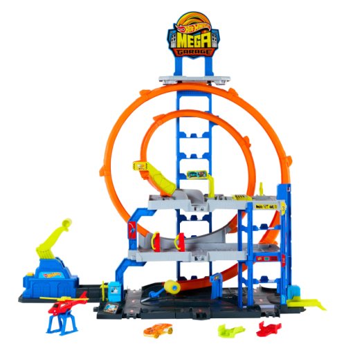 Игровой набор Hot Wheels City Гараж с мега петлей JBM74