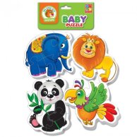 Беби пазлы "Пушистый зоопарк" Vladi Toys VT1106-80 (укр)