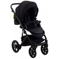 Коляска 2 в 1 Bair Future FF-03 черный-желтый