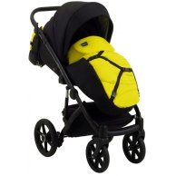 Коляска 2 в 1 Bair Future FF-03 черный-желтый