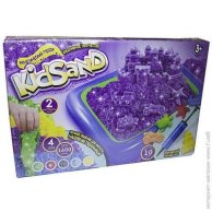 Кинетический песок "KidSand" 1600г + песочница рус (KS-02-01)