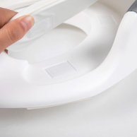 Детское сиденье для унитаза FreeOn с ручками и спинкой White-Grey 38763
