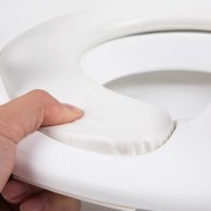 Детское сиденье для унитаза FreeOn с ручками и спинкой White-Grey 38763