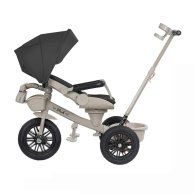 Велосипед трехколесный Tilly Flash с родительской ручкой, черный T-3812 Black