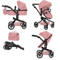 Коляска для куклы Carrello Fortuna 2в1 с сумкой 9695 Powder Pink