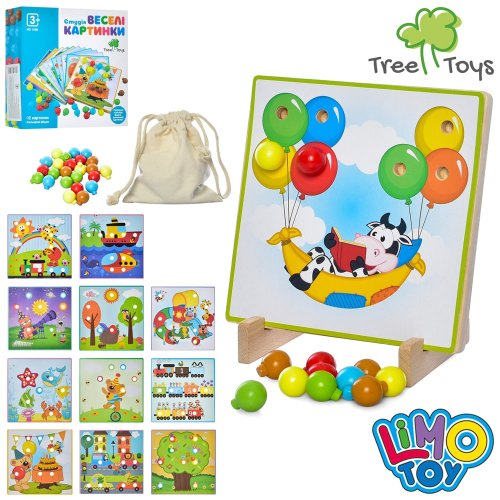 Деревянная игрушка Tree Toys Мозаика, 12 картинок MD1598