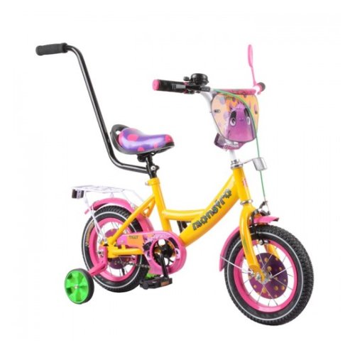 Велосипед TILLY Monstro 12" T-212210 yellow + pink