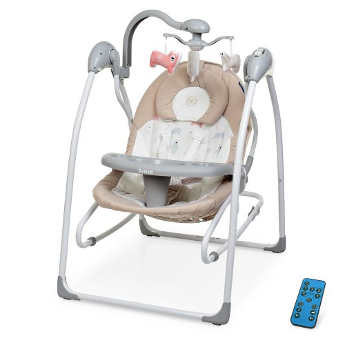 Качель-шезлонг ME 1028 SENSA Bear Beige